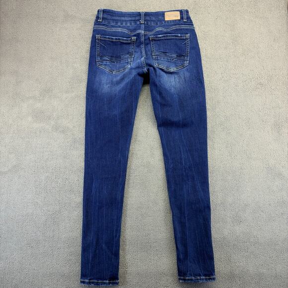 BKE Jeans Women 25x 31.5 Blue Denim Payton Mid-Rise Skinny Universal Fit Stretch - Picture 2 of 11